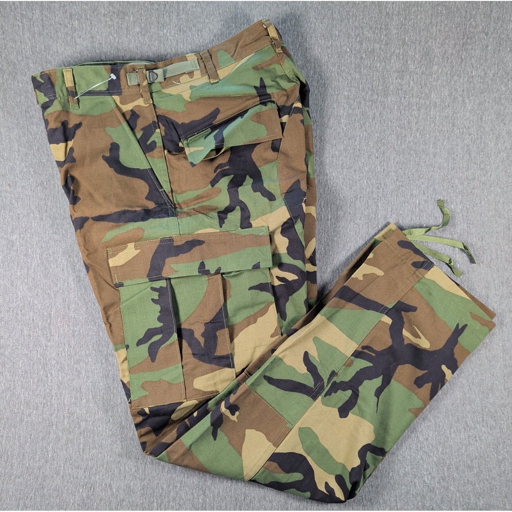 Genuine US Military Woodland‎ BDU Trousers M81 Small Regular Combat Cargo Army